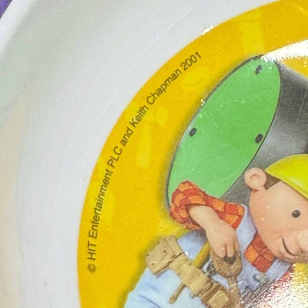 Vintage 2001 Bob the Builder Bowl Zak Designs Toddler Melamine Dish - Picture 8 of 9